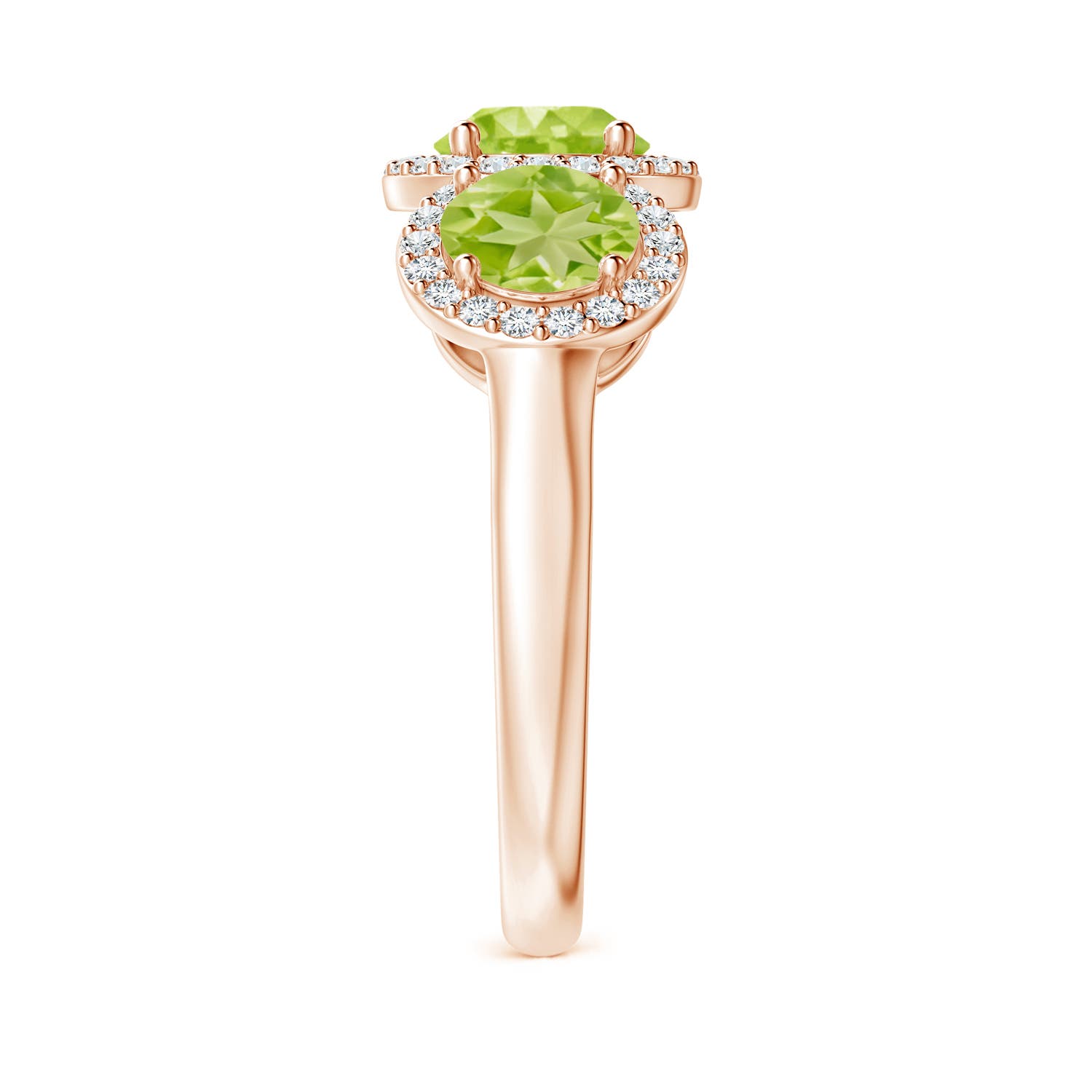 AA - Peridot / 2.43 CT / 14 KT Rose Gold