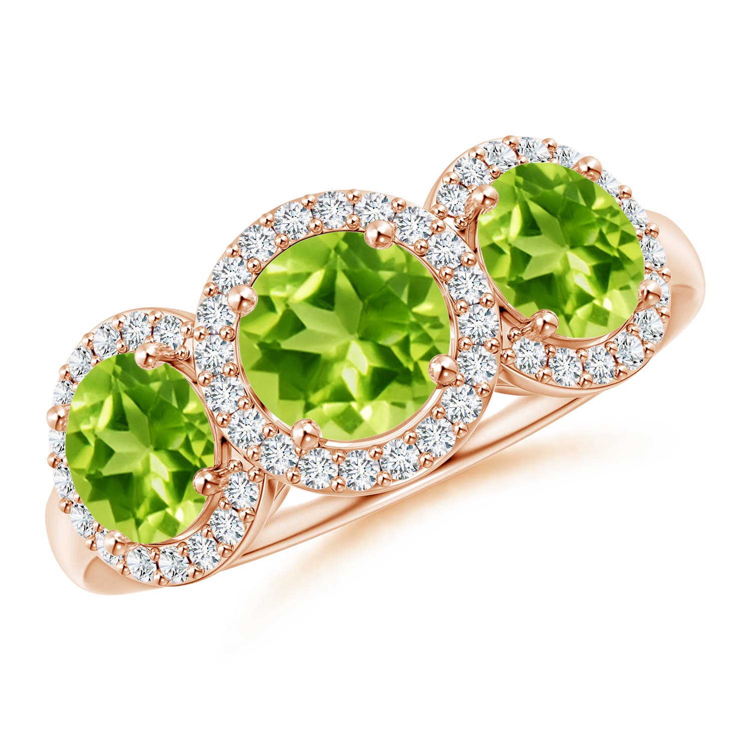 AAA - Peridot / 2.43 CT / 14 KT Rose Gold