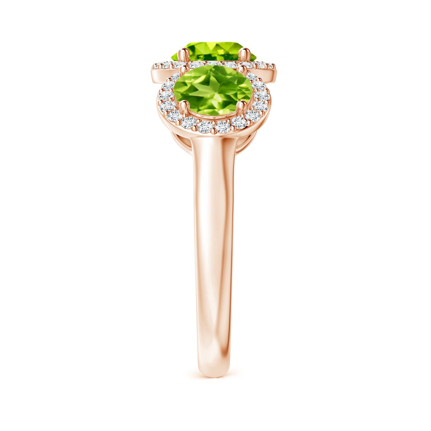 AAA - Peridot / 2.43 CT / 14 KT Rose Gold