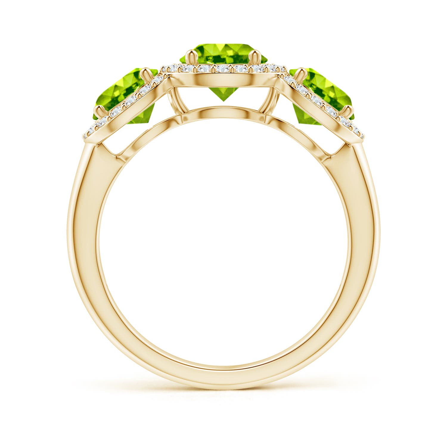 AAA - Peridot / 2.43 CT / 14 KT Yellow Gold