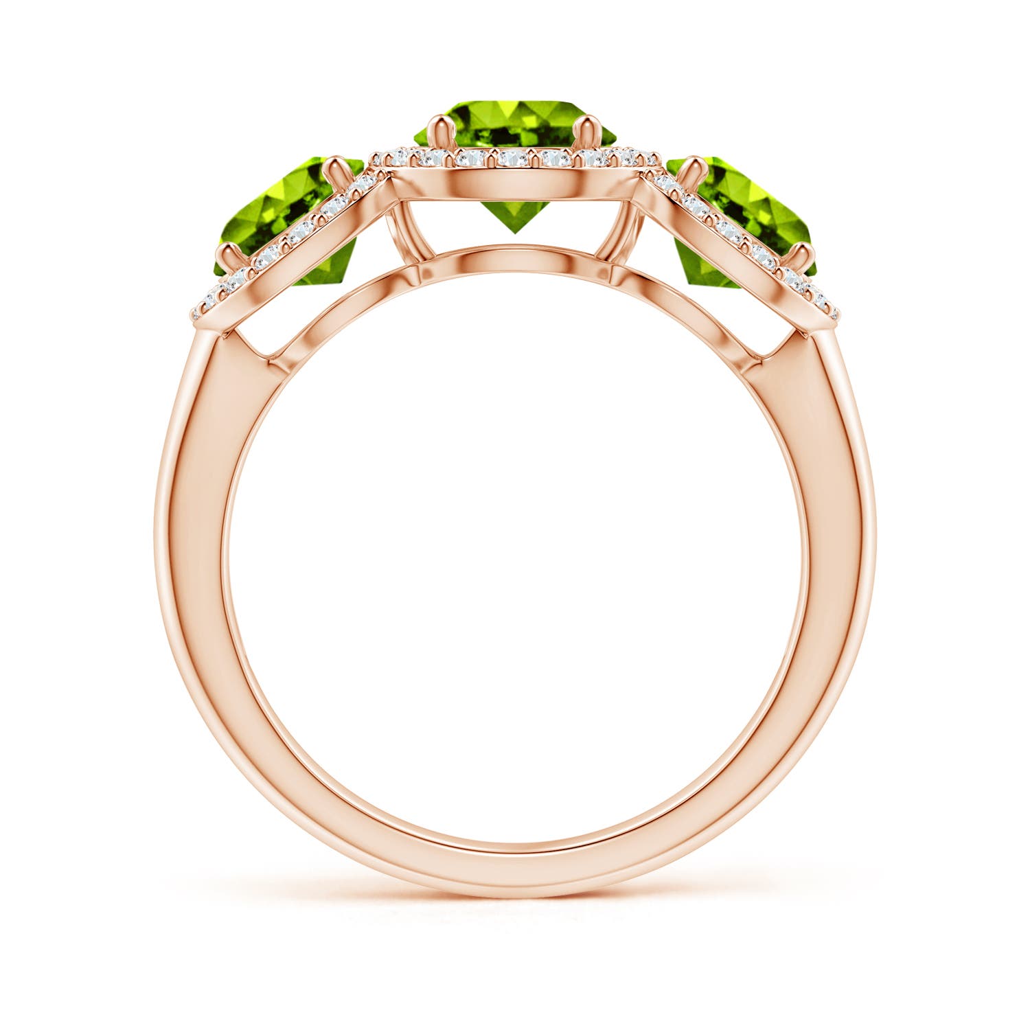 AAAA - Peridot / 2.43 CT / 14 KT Rose Gold