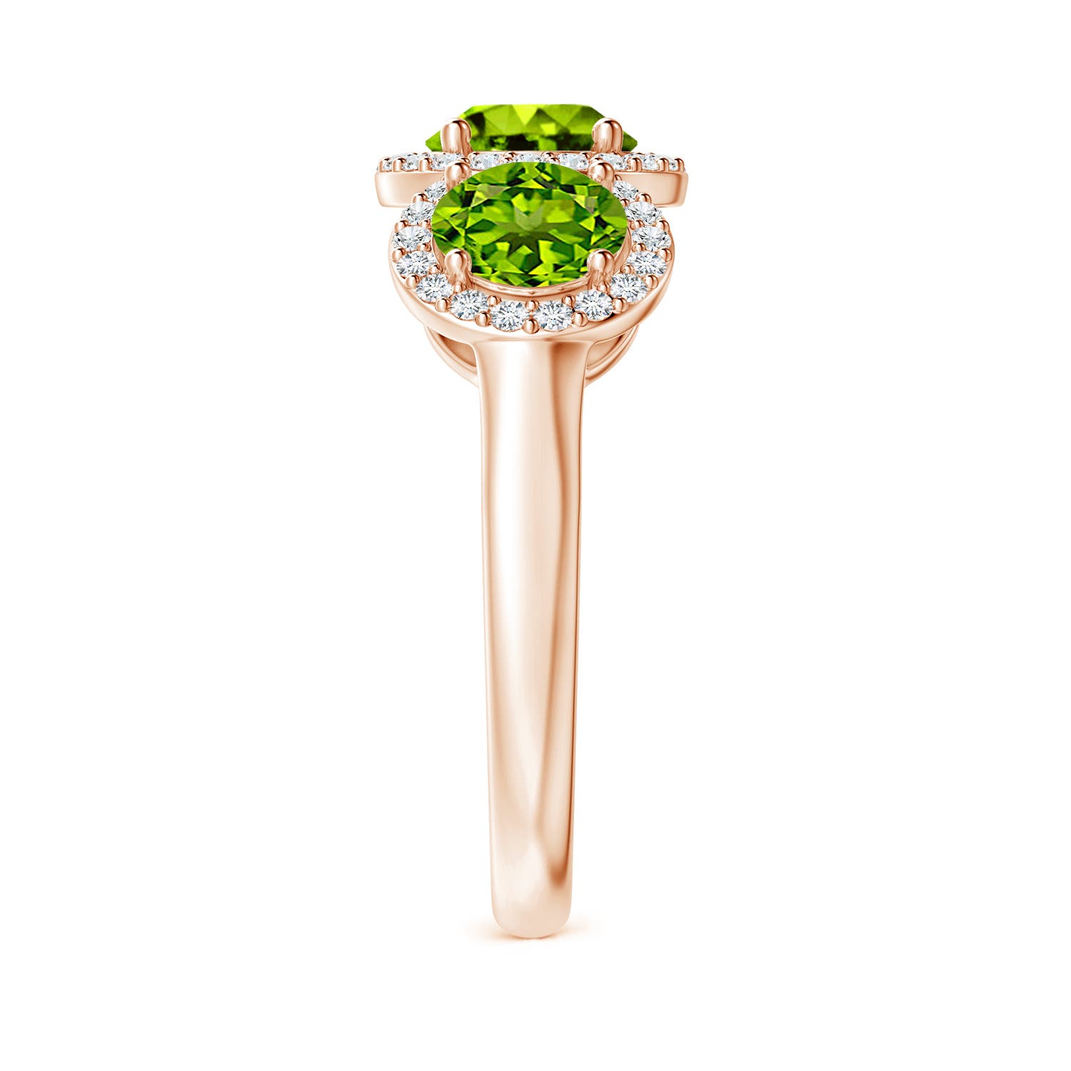 AAAA - Peridot / 2.43 CT / 14 KT Rose Gold