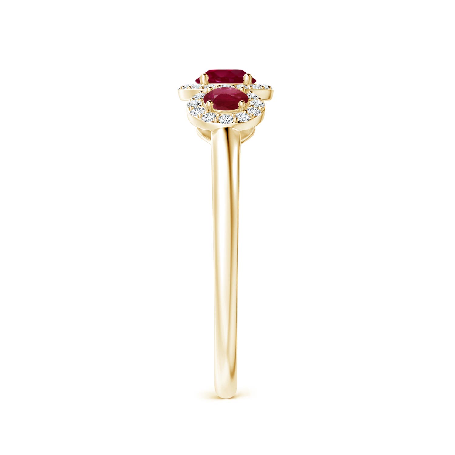 A - Ruby / 0.91 CT / 14 KT Yellow Gold