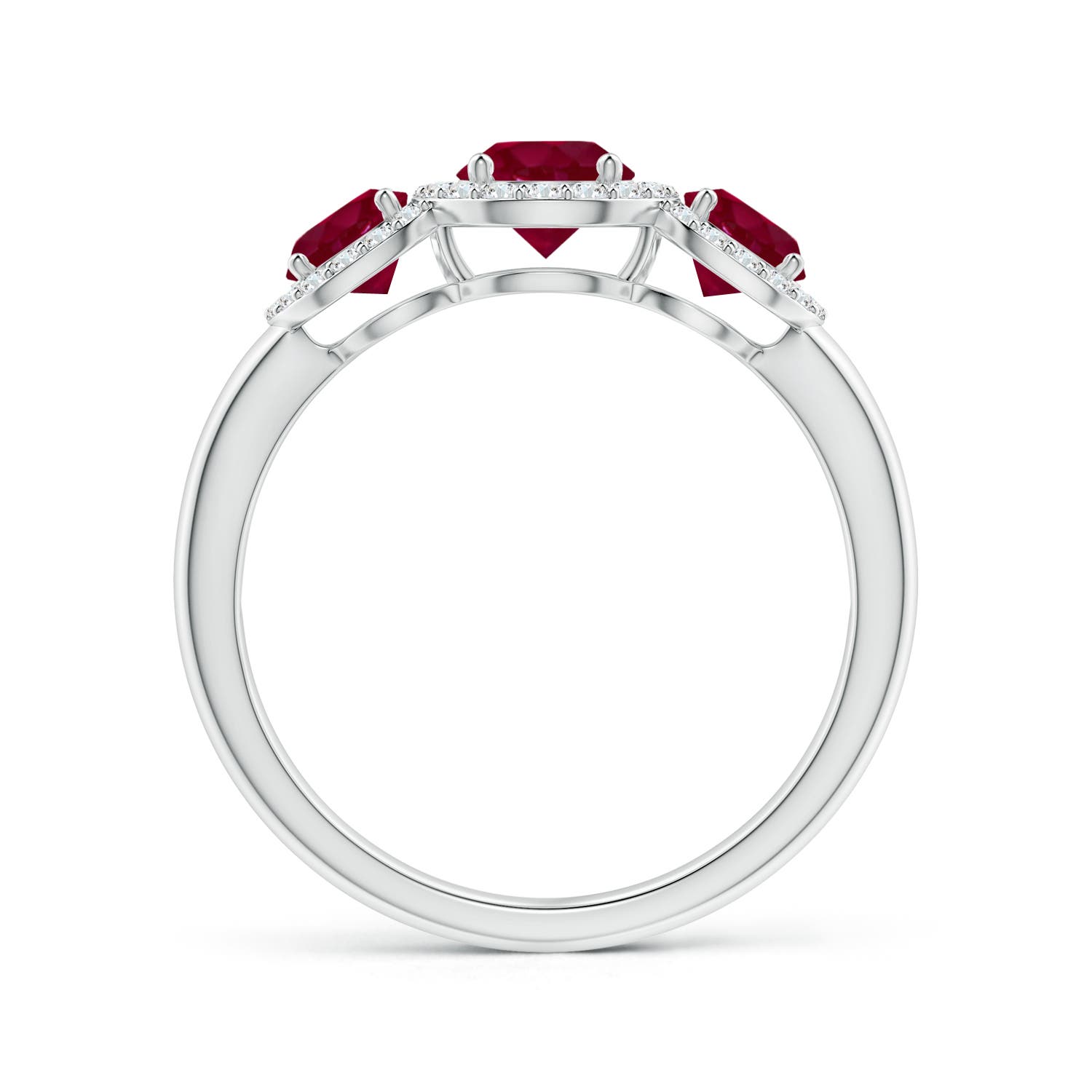 A - Ruby / 1.6 CT / 14 KT White Gold