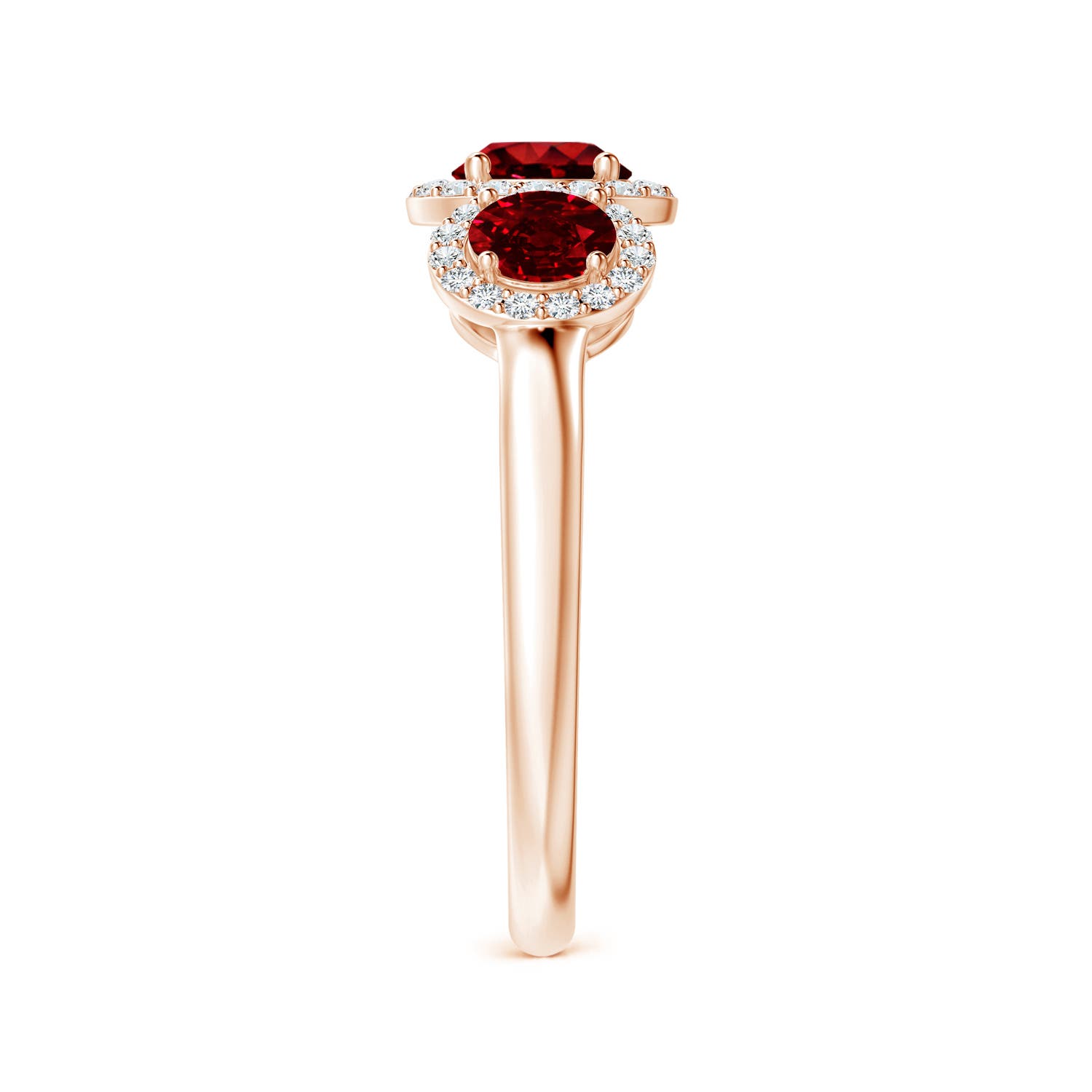 AAAA - Ruby / 1.6 CT / 14 KT Rose Gold