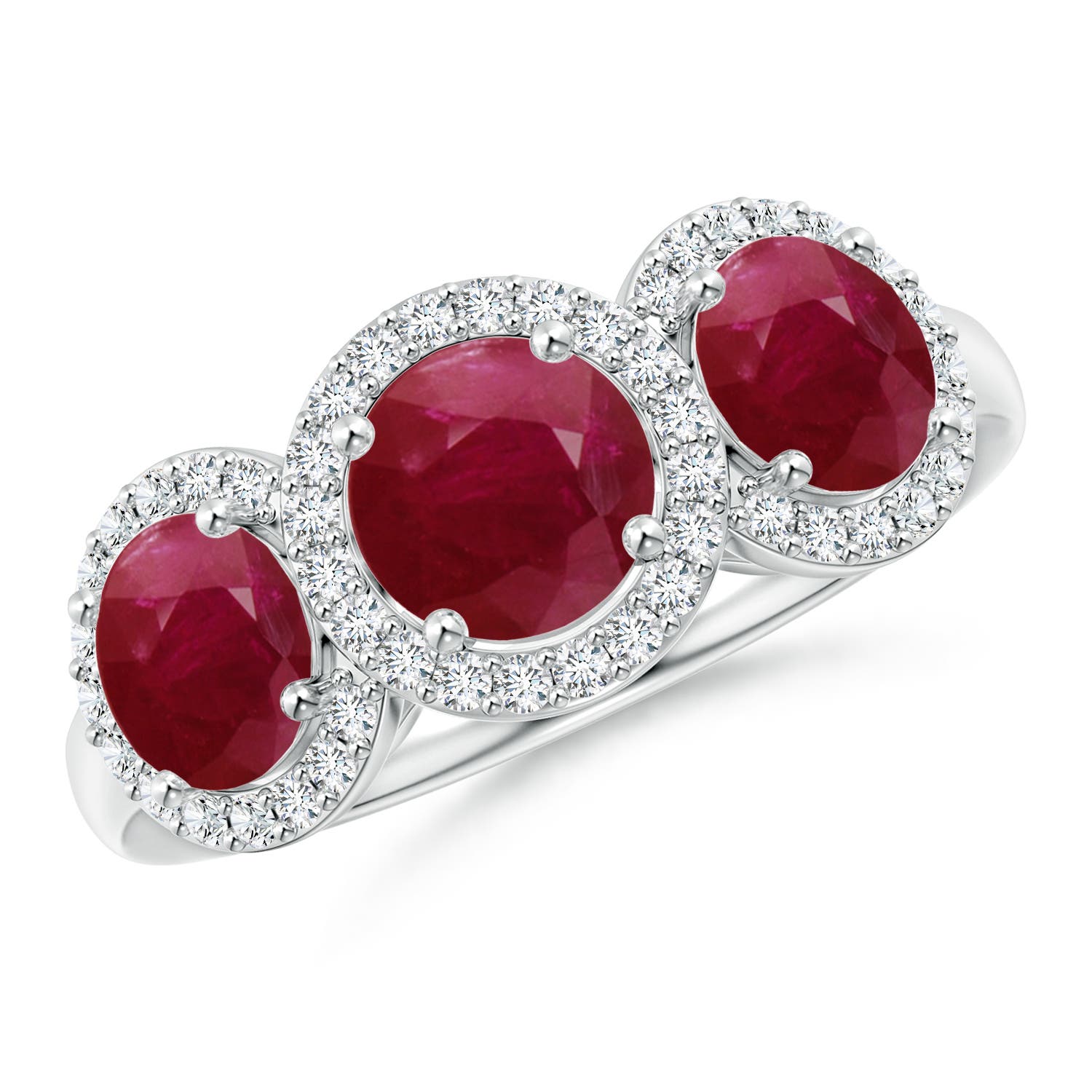 A - Ruby / 2.58 CT / 14 KT White Gold