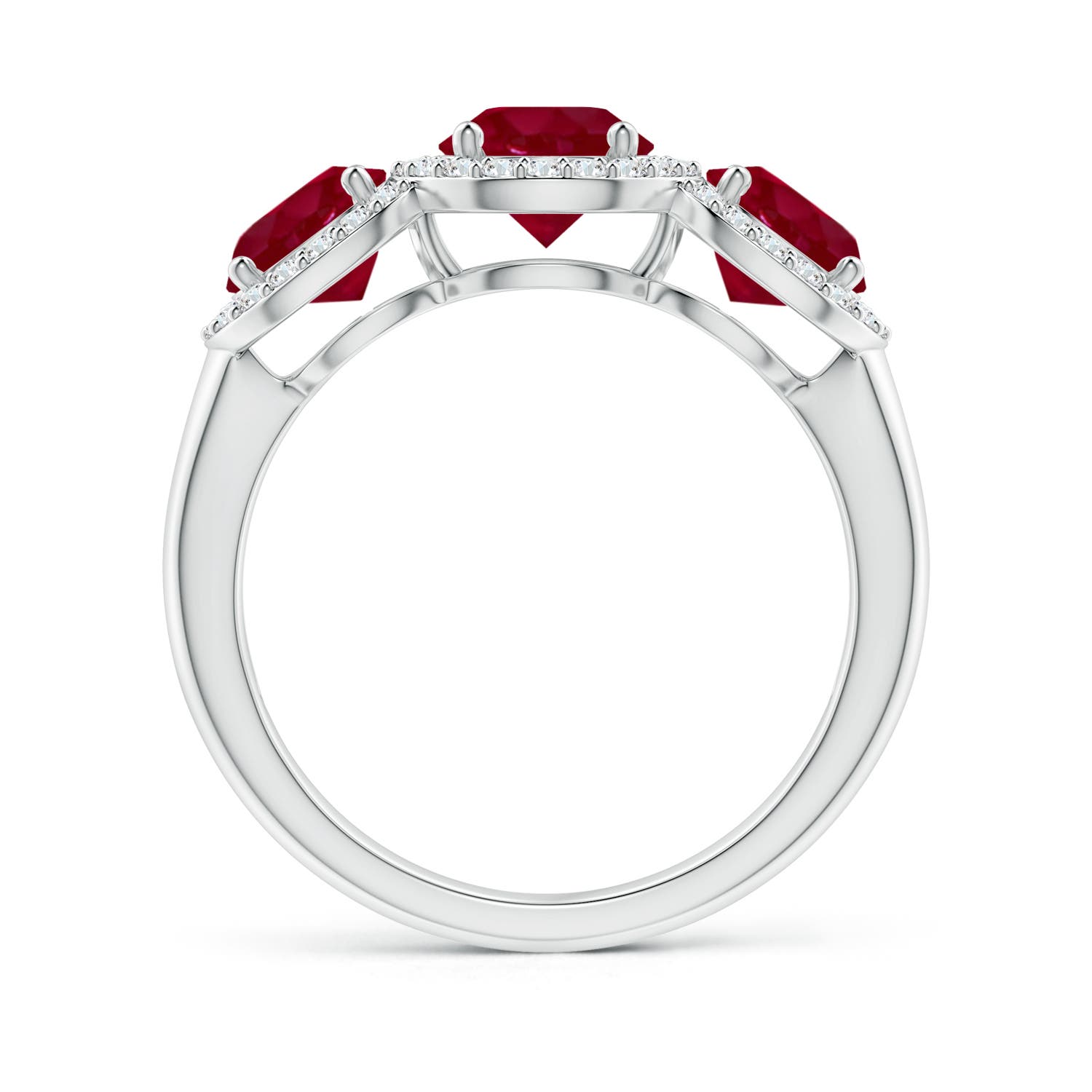 AA - Ruby / 2.58 CT / 14 KT White Gold