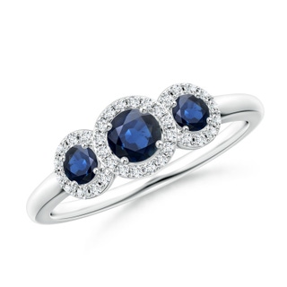 Round AA Blue Sapphire