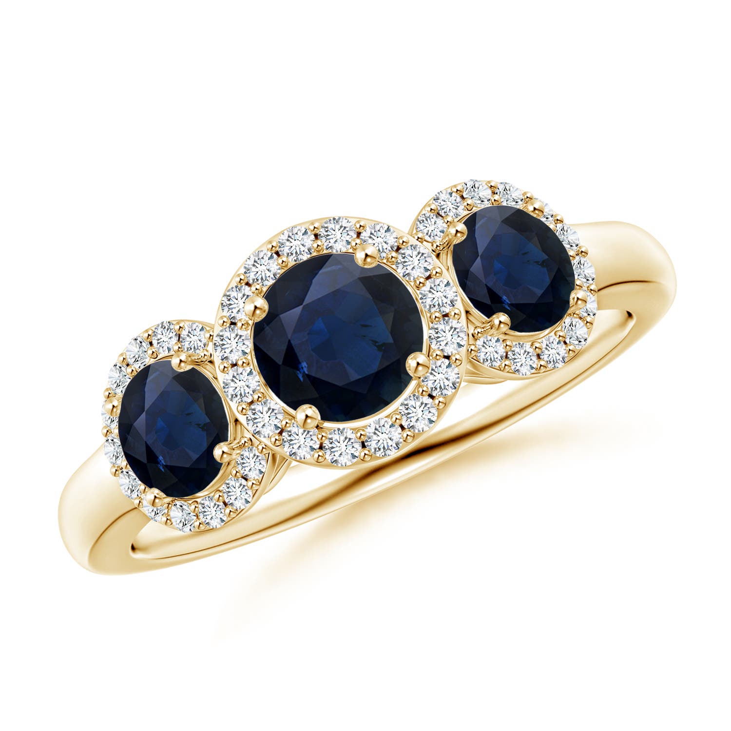 A - Blue Sapphire / 1.58 CT / 14 KT Yellow Gold