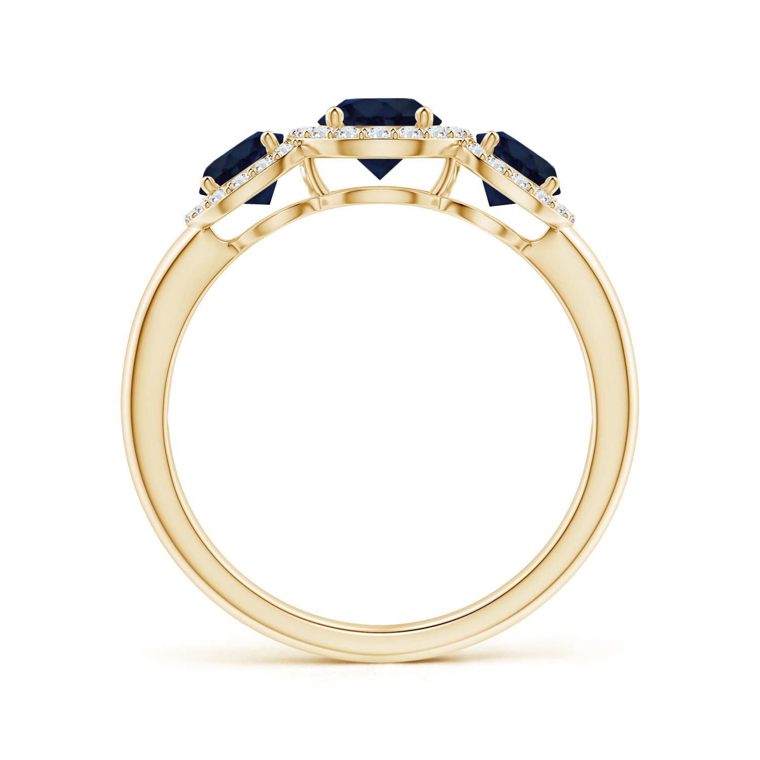 A - Blue Sapphire / 1.58 CT / 14 KT Yellow Gold