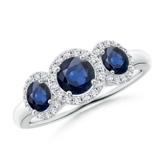 Round AA Blue Sapphire