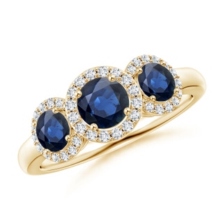 Round AA Blue Sapphire
