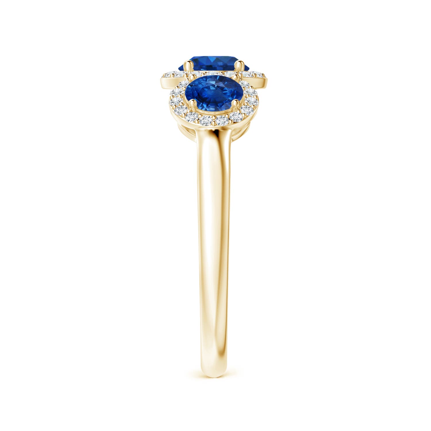 AAA - Blue Sapphire / 1.58 CT / 14 KT Yellow Gold