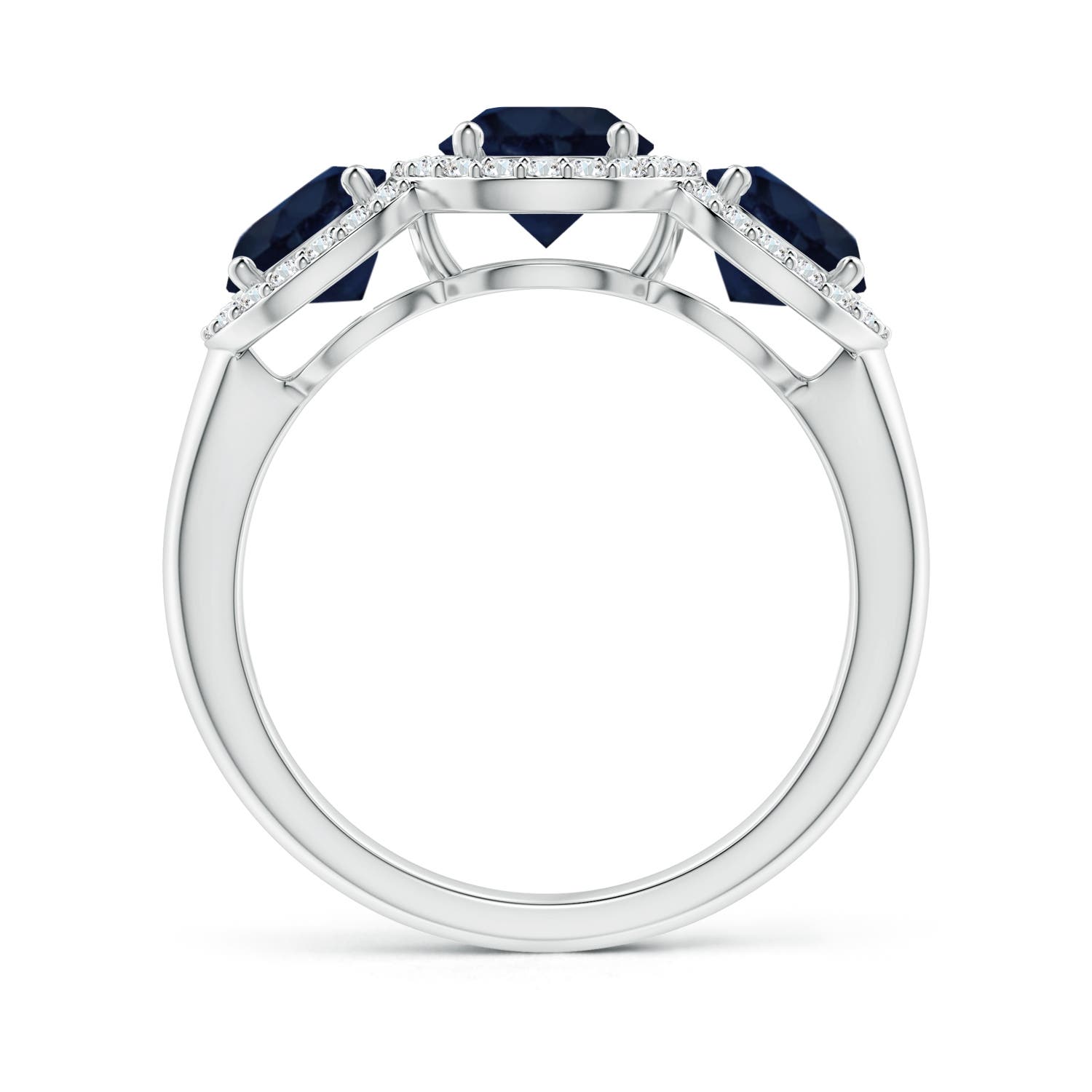 A - Blue Sapphire / 2.58 CT / 14 KT White Gold