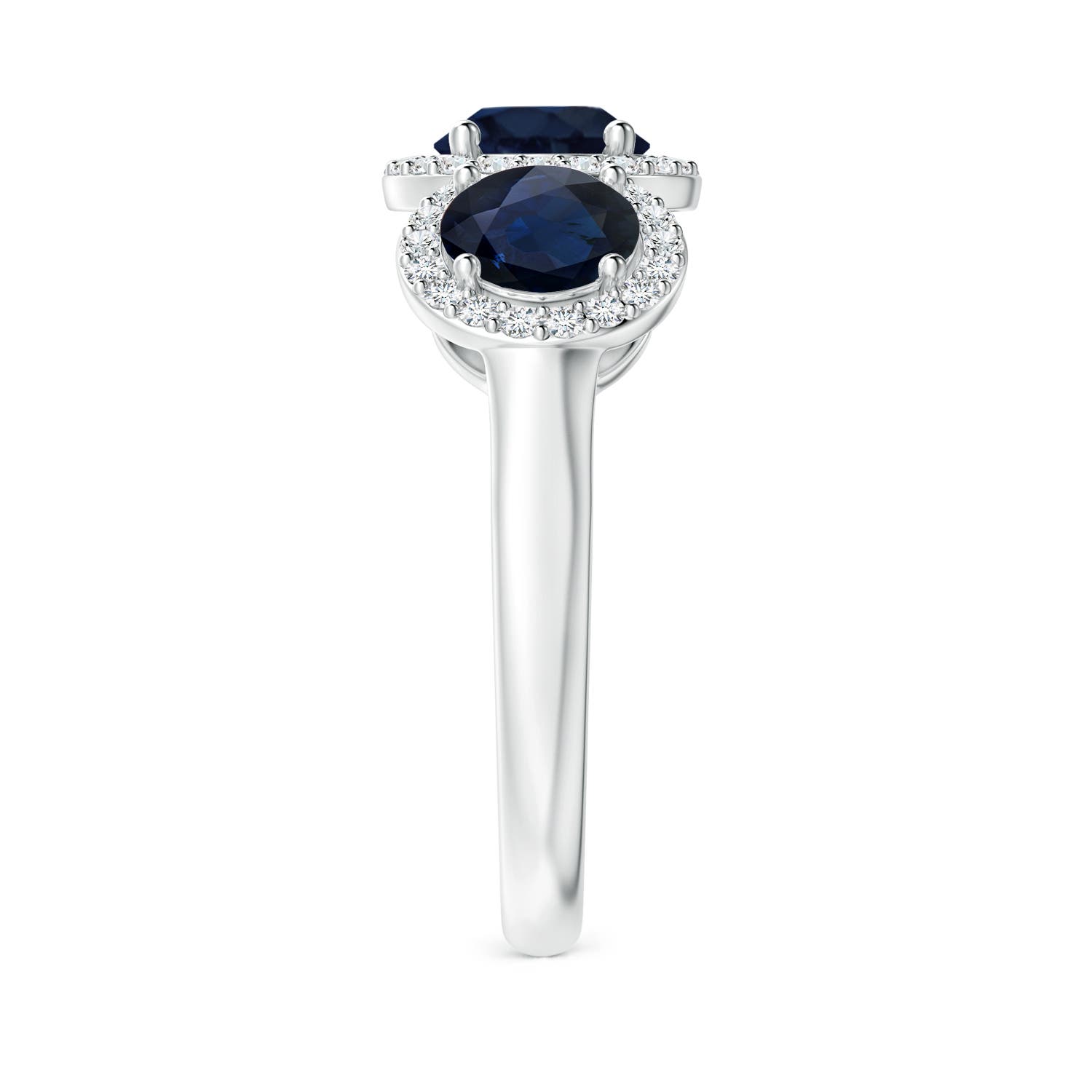 A - Blue Sapphire / 2.58 CT / 14 KT White Gold