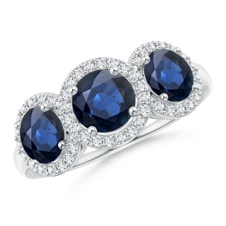 Round AA Blue Sapphire