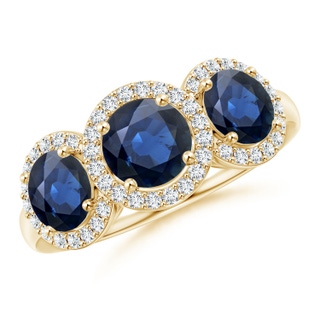 Round AA Blue Sapphire