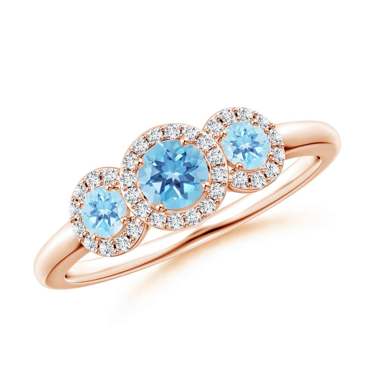 A - Swiss Blue Topaz / 0.87 CT / 14 KT Rose Gold