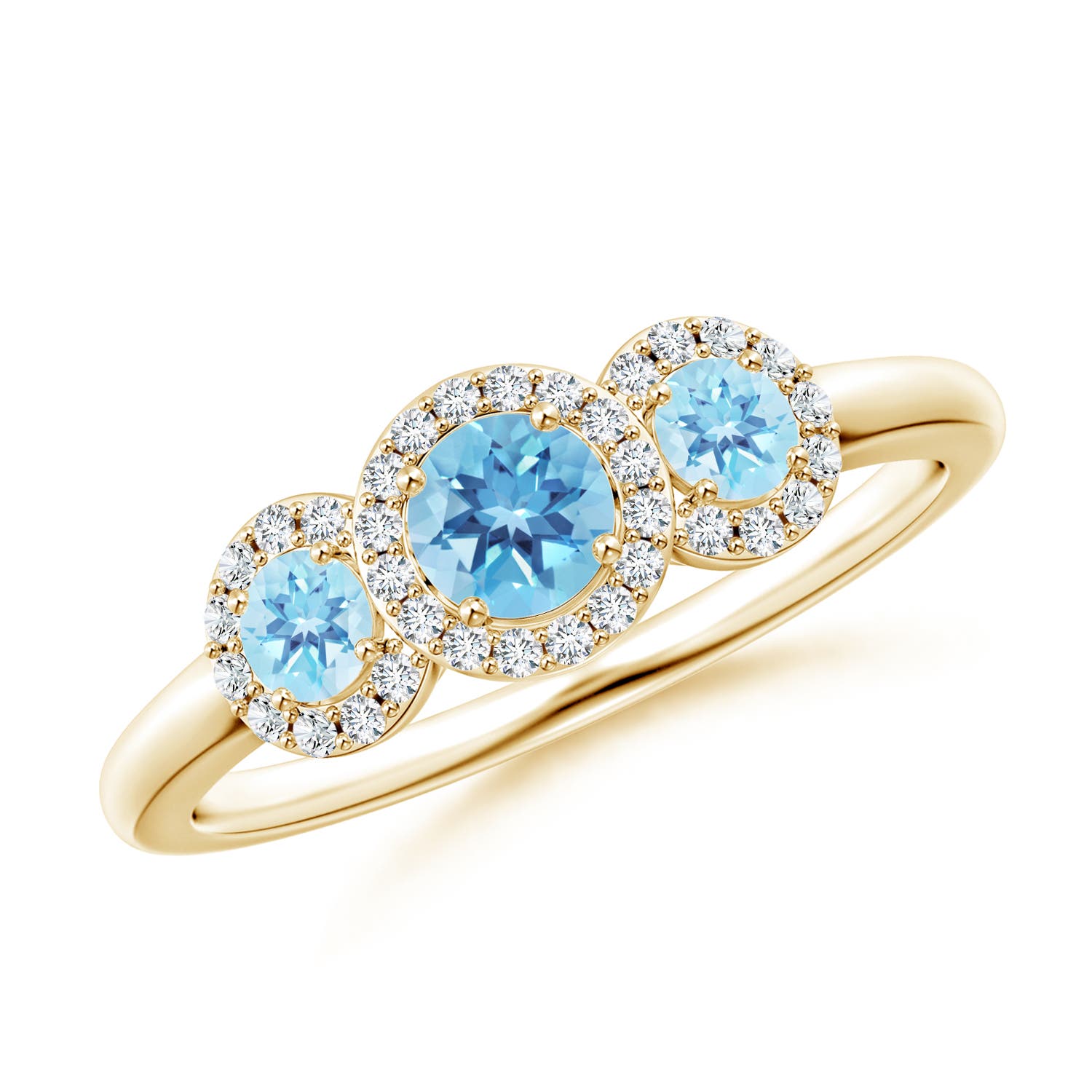 A - Swiss Blue Topaz / 0.87 CT / 14 KT Yellow Gold