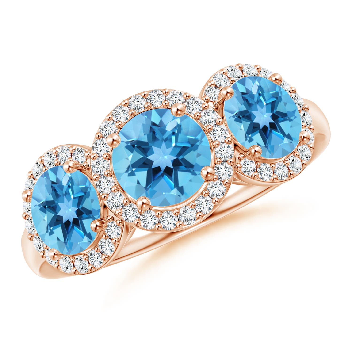 AA - Swiss Blue Topaz / 2.53 CT / 14 KT Rose Gold