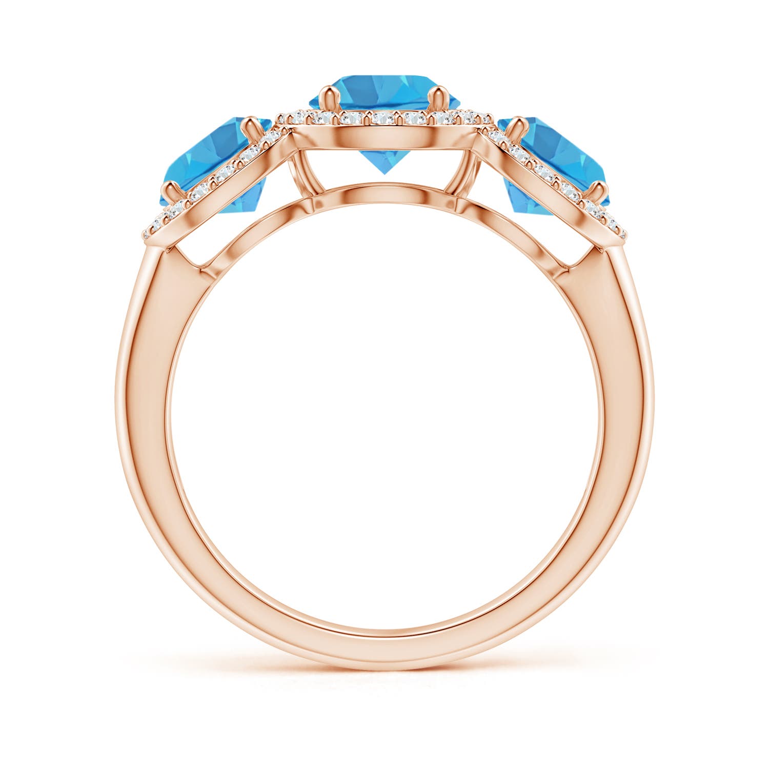 AA - Swiss Blue Topaz / 2.53 CT / 14 KT Rose Gold