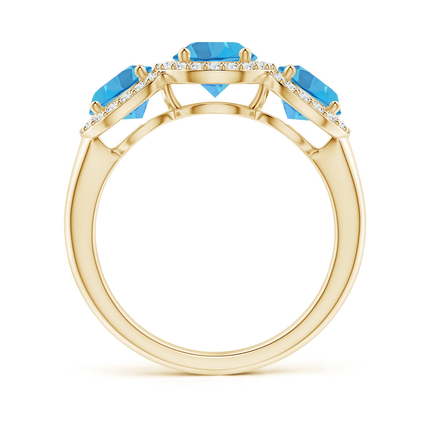 AA - Swiss Blue Topaz / 2.53 CT / 14 KT Yellow Gold