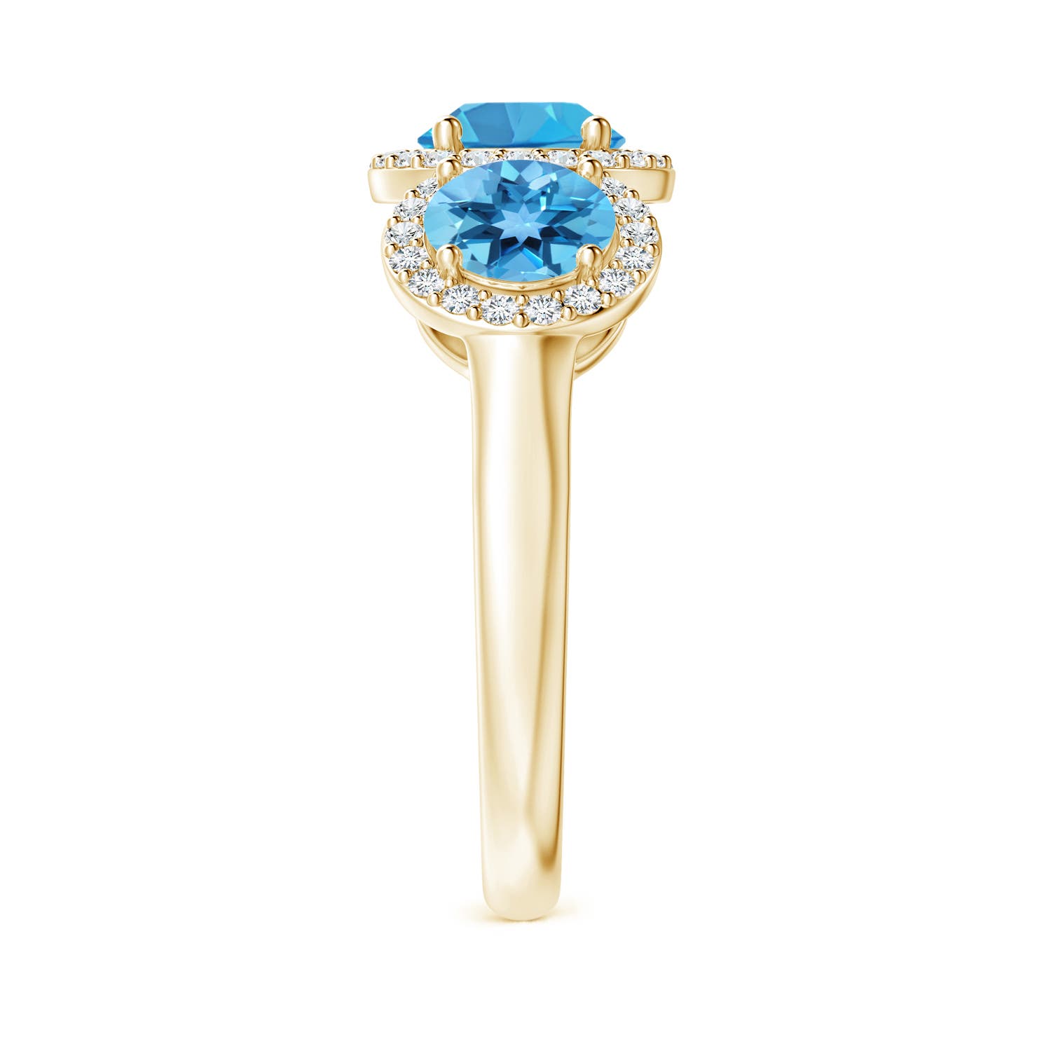 AA - Swiss Blue Topaz / 2.53 CT / 14 KT Yellow Gold