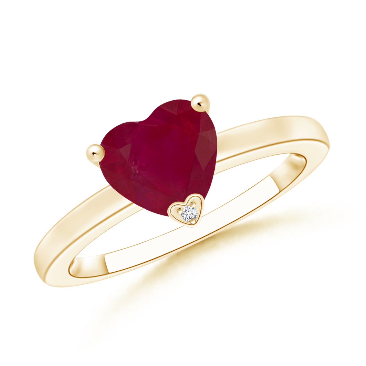 A - Ruby / 0.81 CT / 14 KT Yellow Gold