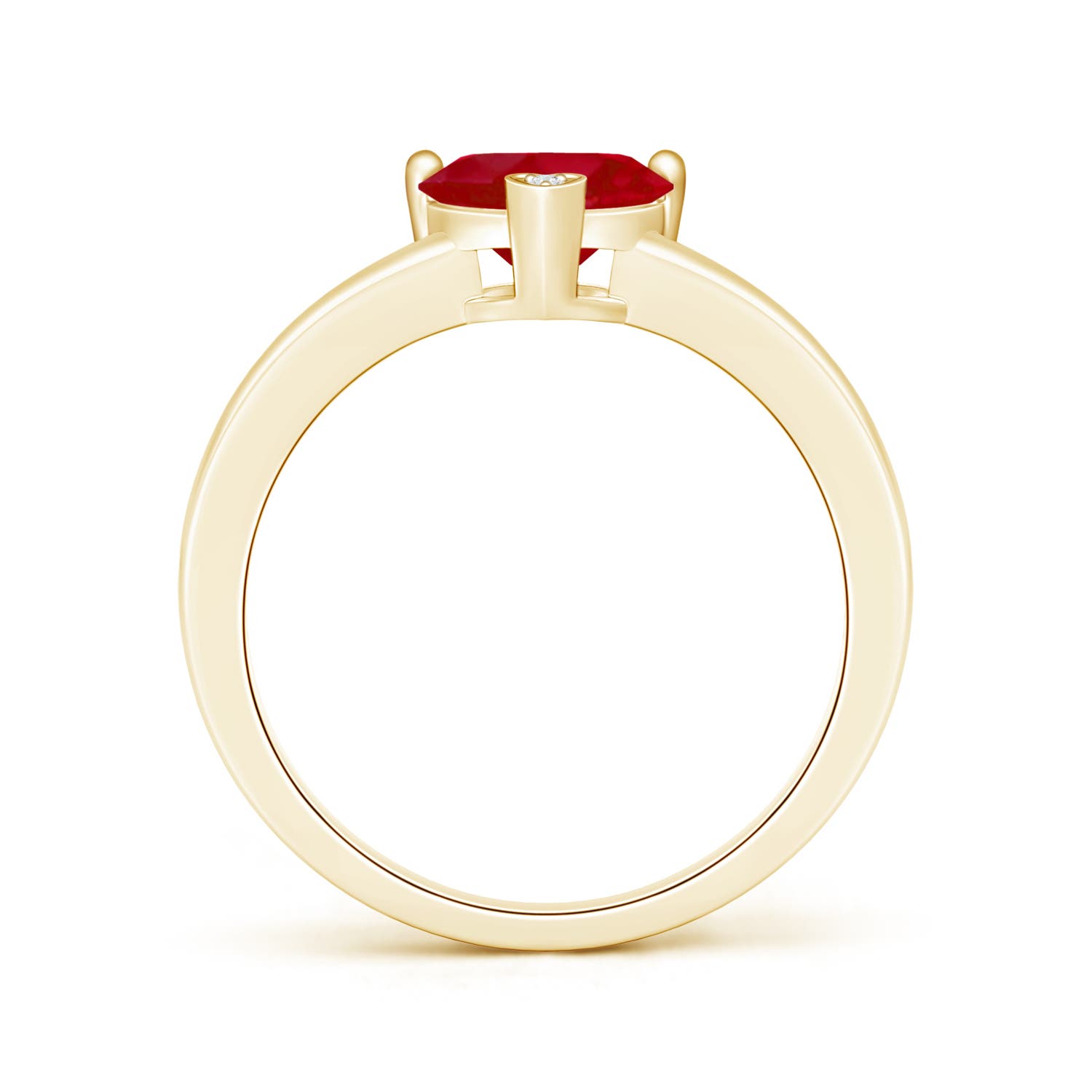 AA - Ruby / 0.81 CT / 14 KT Yellow Gold