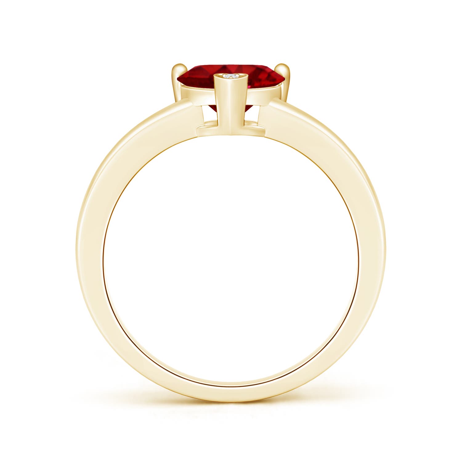 AAAA - Ruby / 0.81 CT / 14 KT Yellow Gold