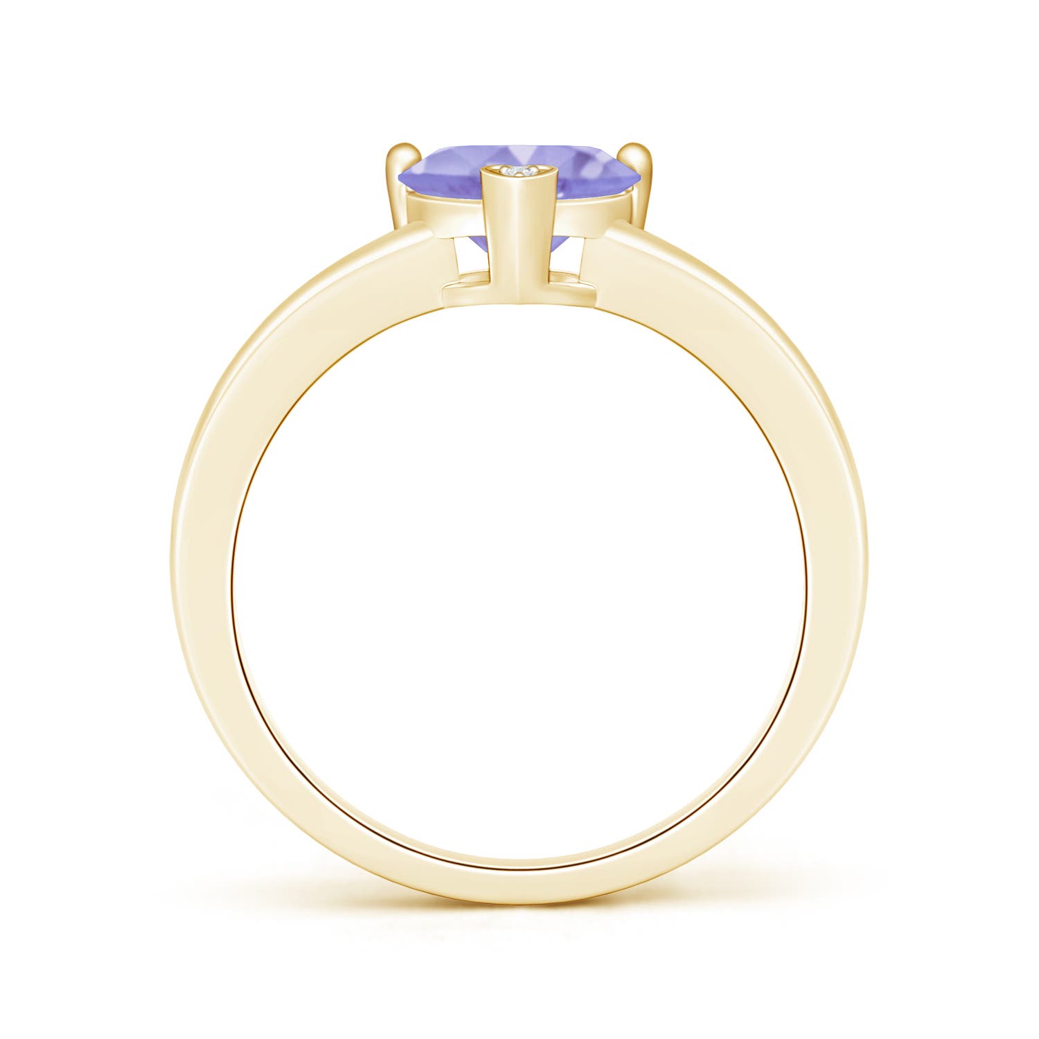 A - Tanzanite / 1.26 CT / 14 KT Yellow Gold