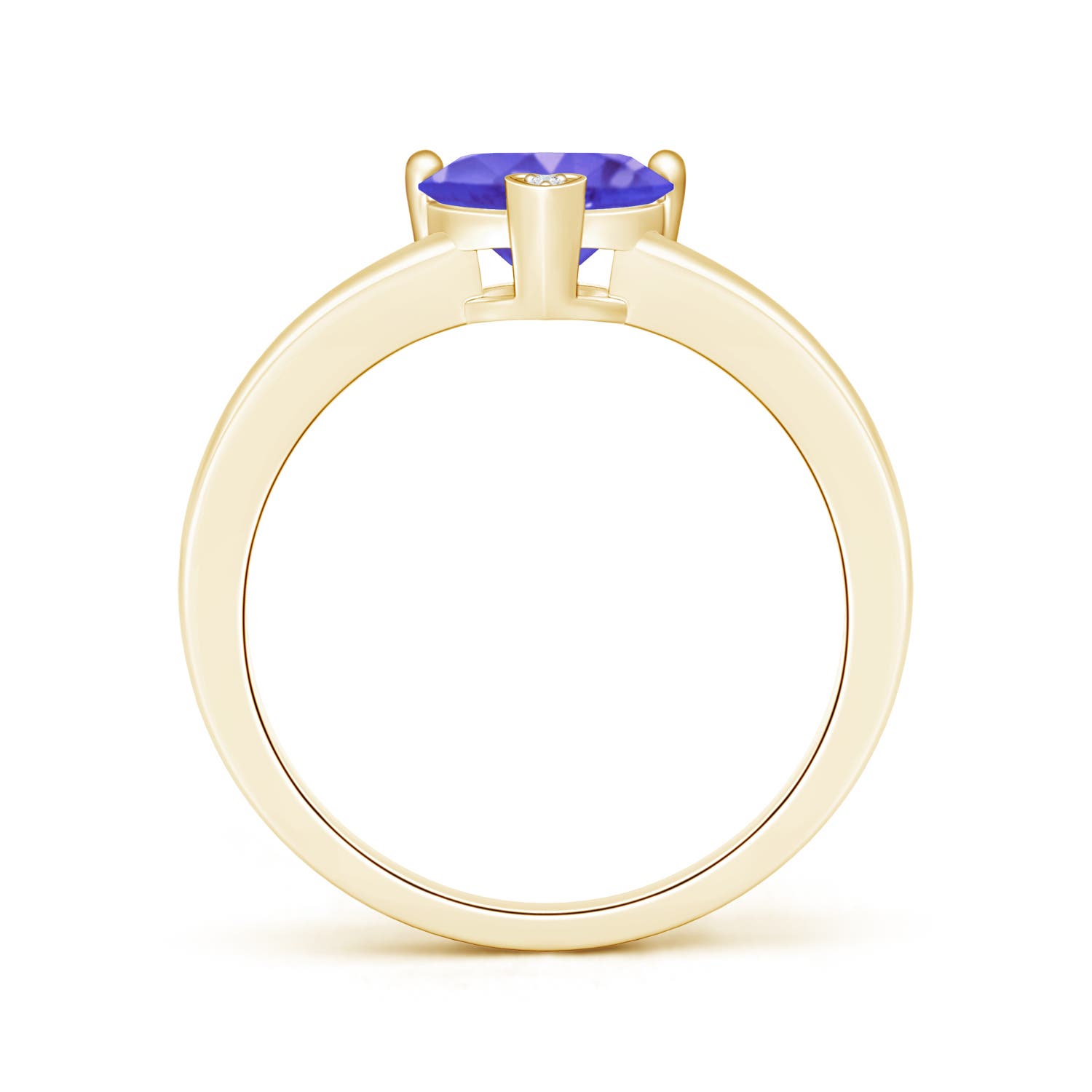 AAA - Tanzanite / 1.26 CT / 14 KT Yellow Gold