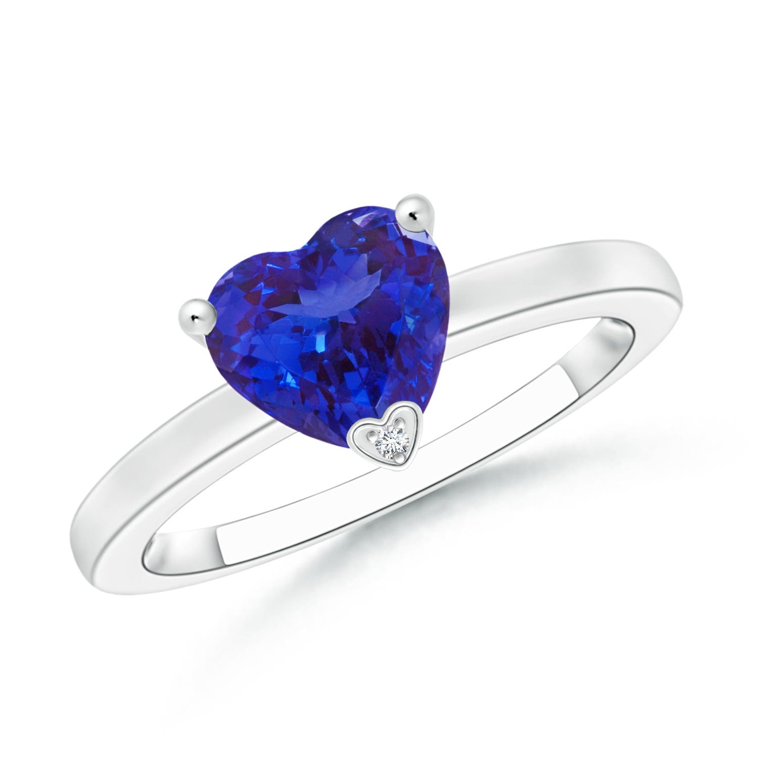 AAAA - Tanzanite / 1.26 CT / 14 KT White Gold