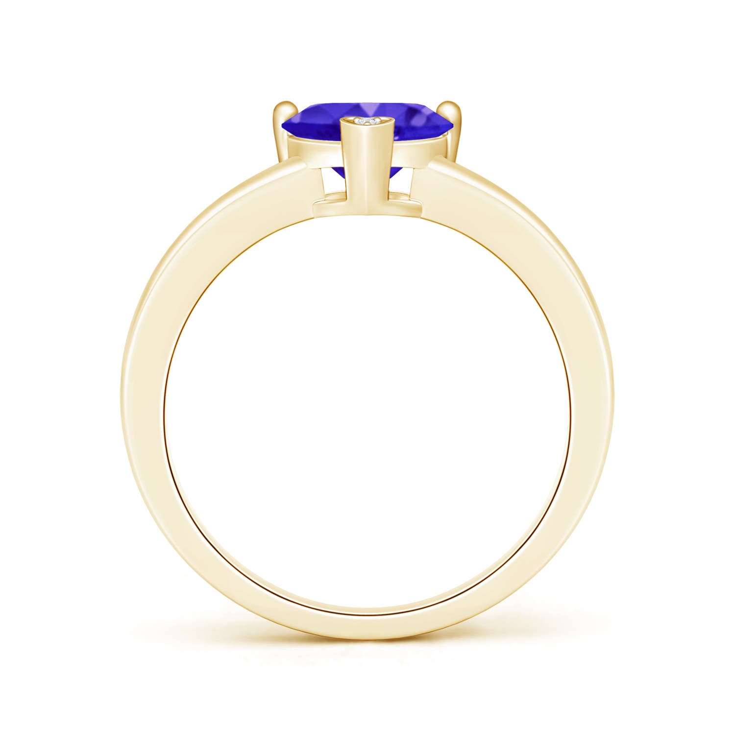 AAAA - Tanzanite / 1.26 CT / 14 KT Yellow Gold