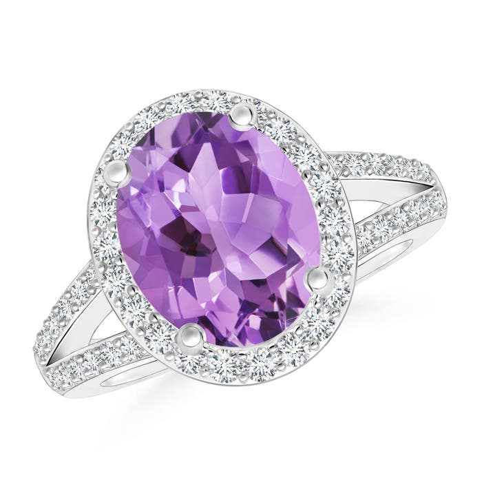 A - Amethyst / 2.73 CT / 14 KT White Gold