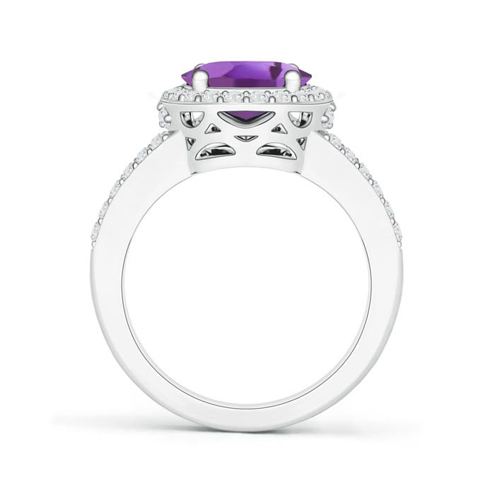 A - Amethyst / 2.73 CT / 14 KT White Gold