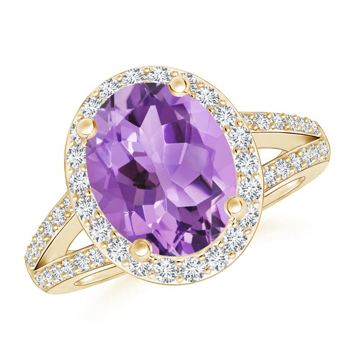 A - Amethyst / 2.73 CT / 14 KT Yellow Gold