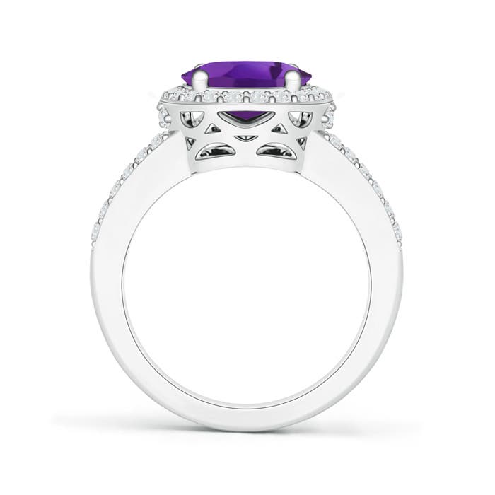 AAA - Amethyst / 2.73 CT / 14 KT White Gold