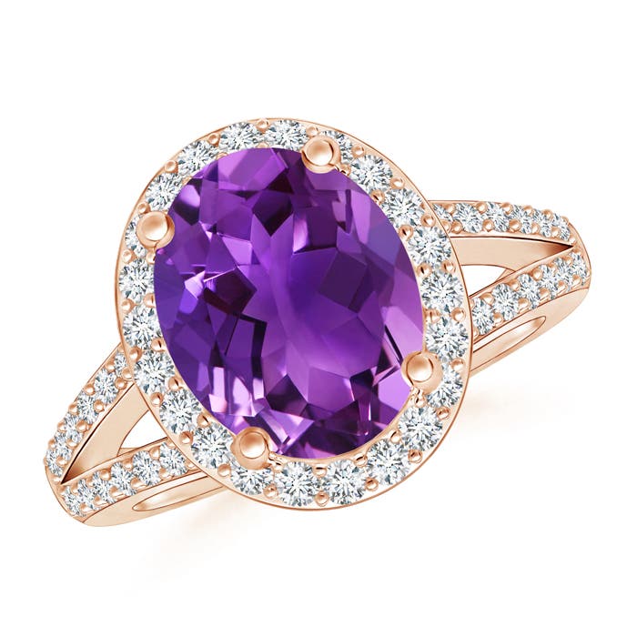 AAAA - Amethyst / 2.73 CT / 14 KT Rose Gold