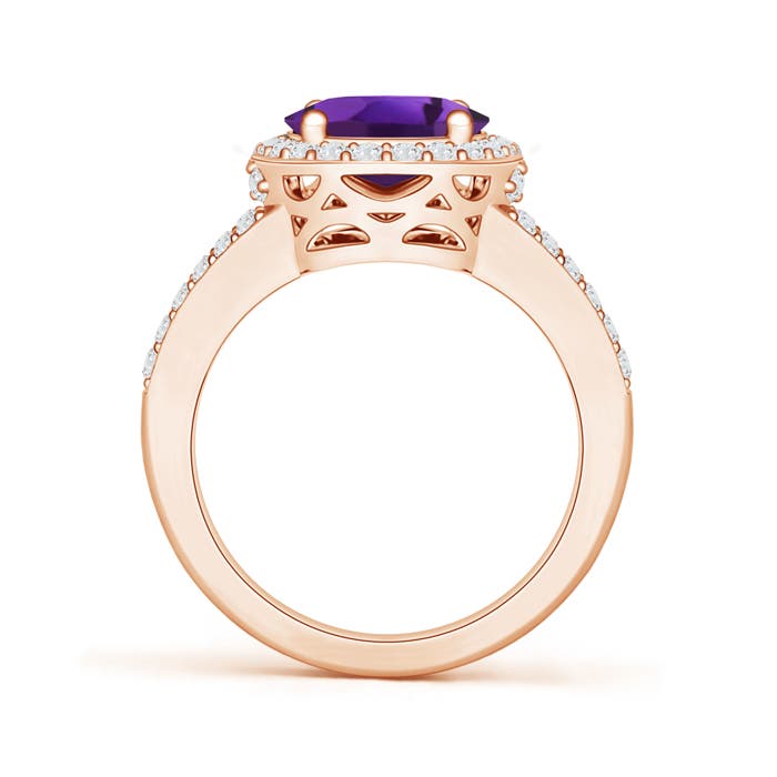 AAAA - Amethyst / 2.73 CT / 14 KT Rose Gold