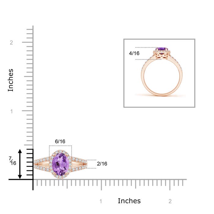 A - Amethyst / 1.07 CT / 14 KT Rose Gold