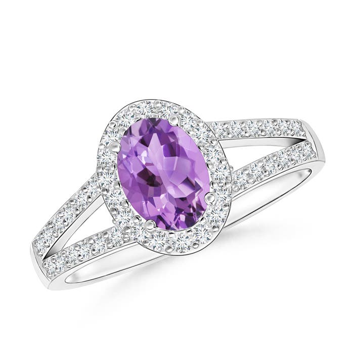 A - Amethyst / 1.07 CT / 14 KT White Gold