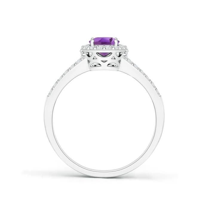 A - Amethyst / 1.07 CT / 14 KT White Gold