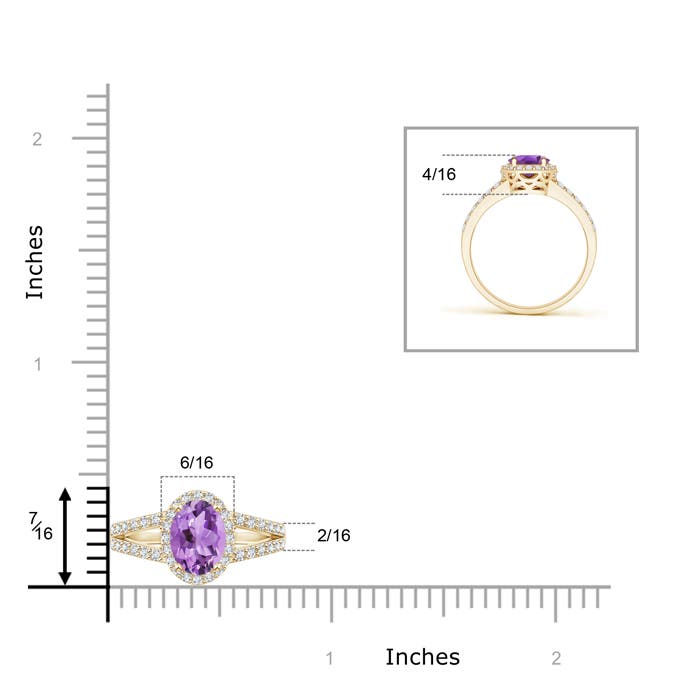 A - Amethyst / 1.07 CT / 14 KT Yellow Gold