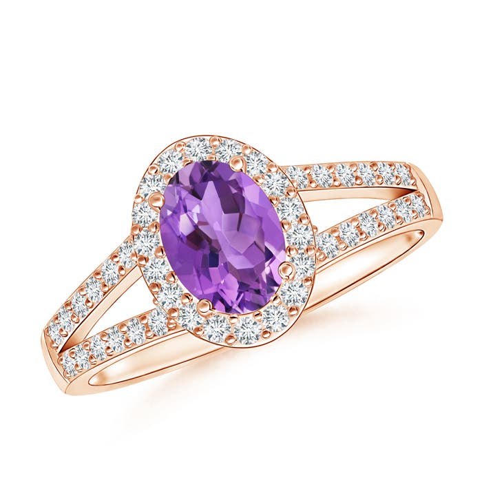 AA - Amethyst / 1.07 CT / 14 KT Rose Gold