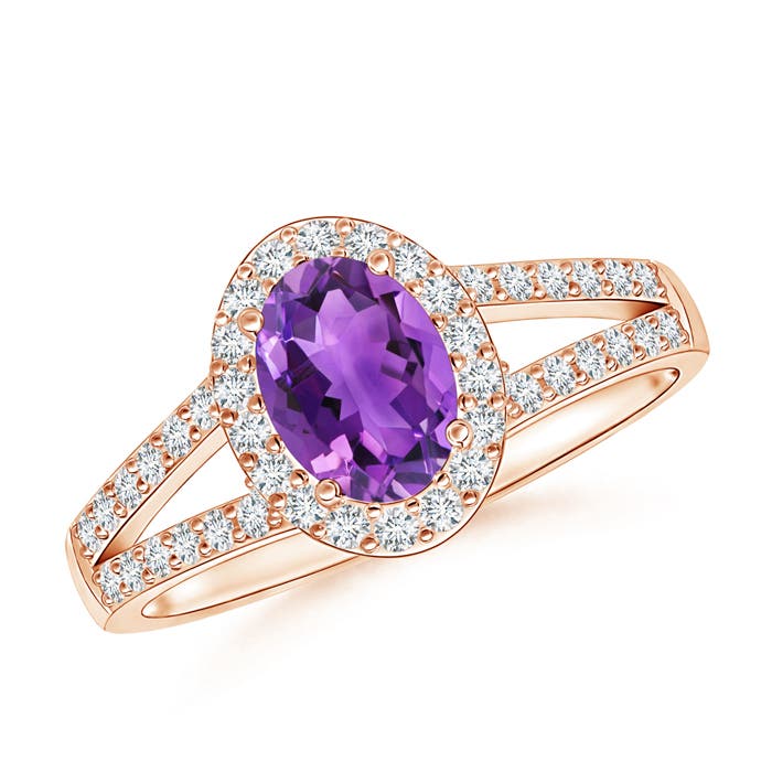 AAA - Amethyst / 1.07 CT / 14 KT Rose Gold