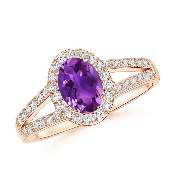 AAAA - Amethyst / 1.07 CT / 14 KT Rose Gold