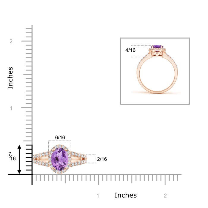 A - Amethyst / 1.57 CT / 14 KT Rose Gold