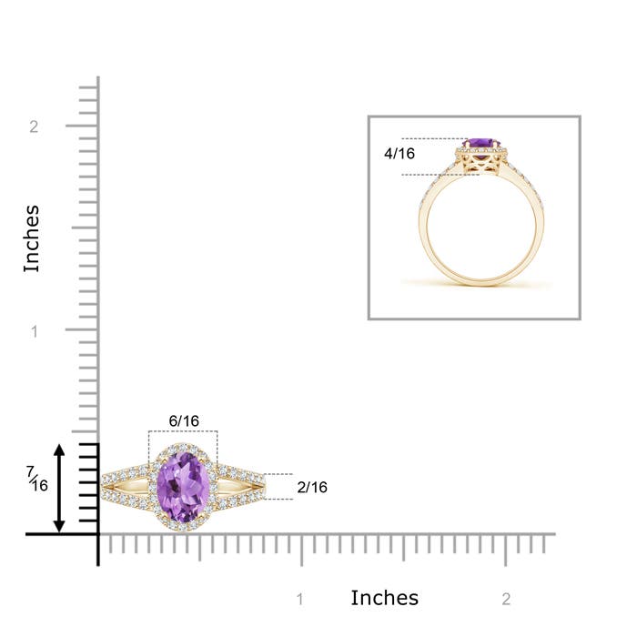 A - Amethyst / 1.57 CT / 14 KT Yellow Gold