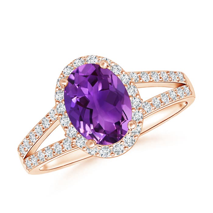 AAAA - Amethyst / 1.57 CT / 14 KT Rose Gold